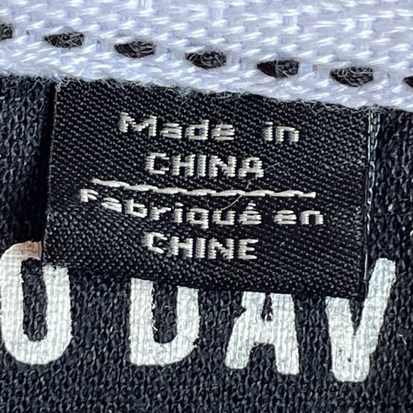 Buffalo David Bitton Men's Long Sleeve Tee White with Black Faux Leather Stripes - Picture 7 of 11